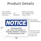 Signmission No Trespassing Not Liable For Damage To OSHA Notice Sign, Aluminum, 18in W x 12in L, 2PK OS-2PACK-NS-A-1218-L-14946 - alternate 3
